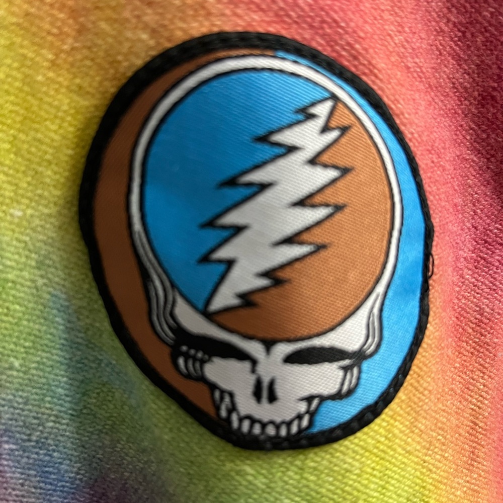 Slowtide Tie-Dye Grateful Dead Hooded Poncho - Picture 3 of 4